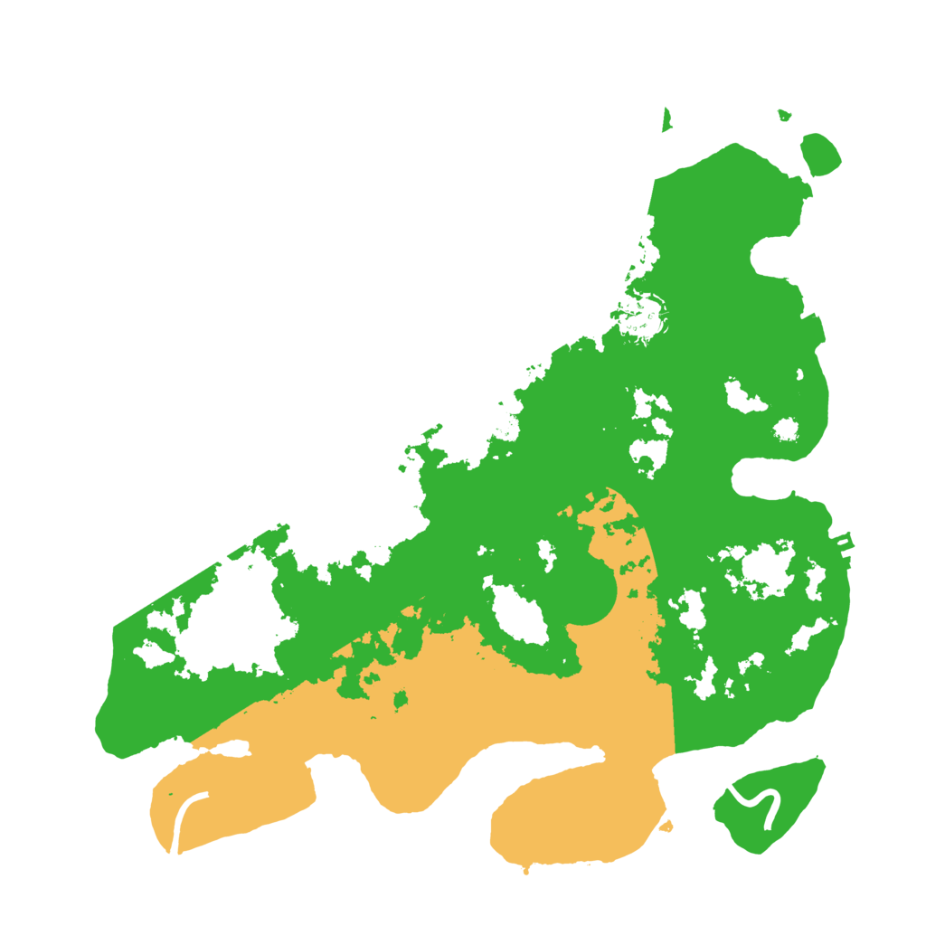 Biome Rust Map: Procedural Map, Size: 3500, Seed: 1814543880