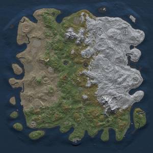 Thumbnail Rust Map: Procedural Map, Size: 5000, Seed: 1266578932, 19 Monuments