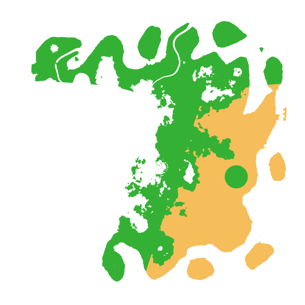 Biome Rust Map: Procedural Map, Size: 3500, Seed: 109532847