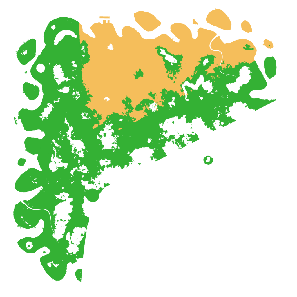 Biome Rust Map: Procedural Map, Size: 6000, Seed: 1652309903