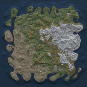 Thumbnail Rust Map: Procedural Map, Size: 4800, Seed: 547298053, 19 Monuments