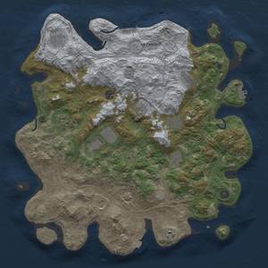 Thumbnail Rust Map: Procedural Map, Size: 4300, Seed: 31865749, 19 Monuments