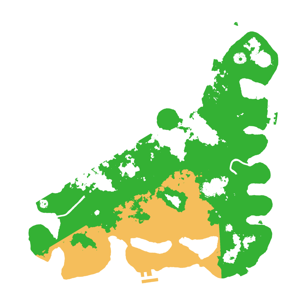 Biome Rust Map: Procedural Map, Size: 3700, Seed: 86158623