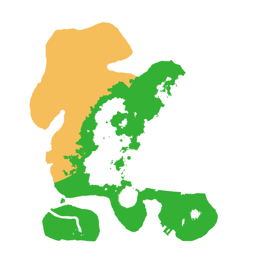 Biome Rust Map: Procedural Map, Size: 2500, Seed: 51899