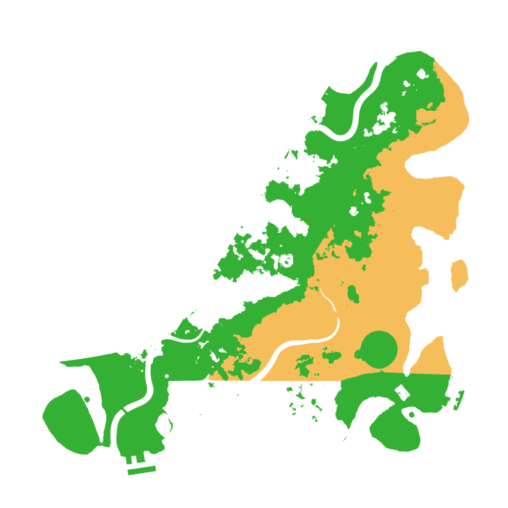 Biome Rust Map: Procedural Map, Size: 3650, Seed: 68606418