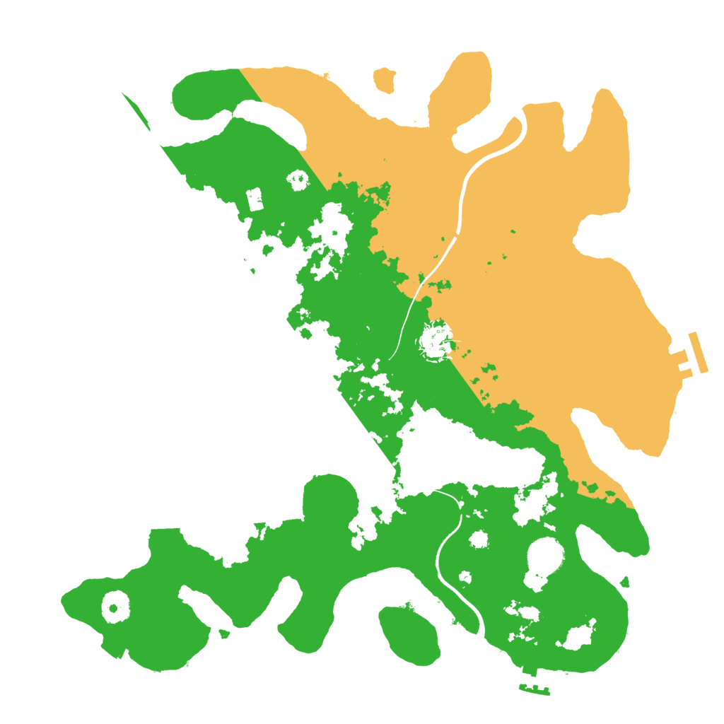 Biome Rust Map: Procedural Map, Size: 3500, Seed: 86058948