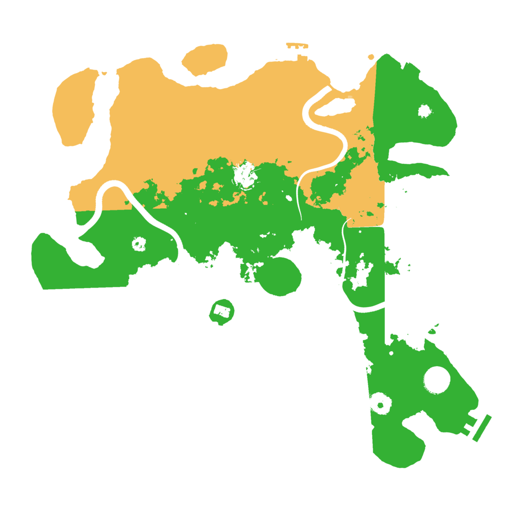 Biome Rust Map: Procedural Map, Size: 3550, Seed: 81249045