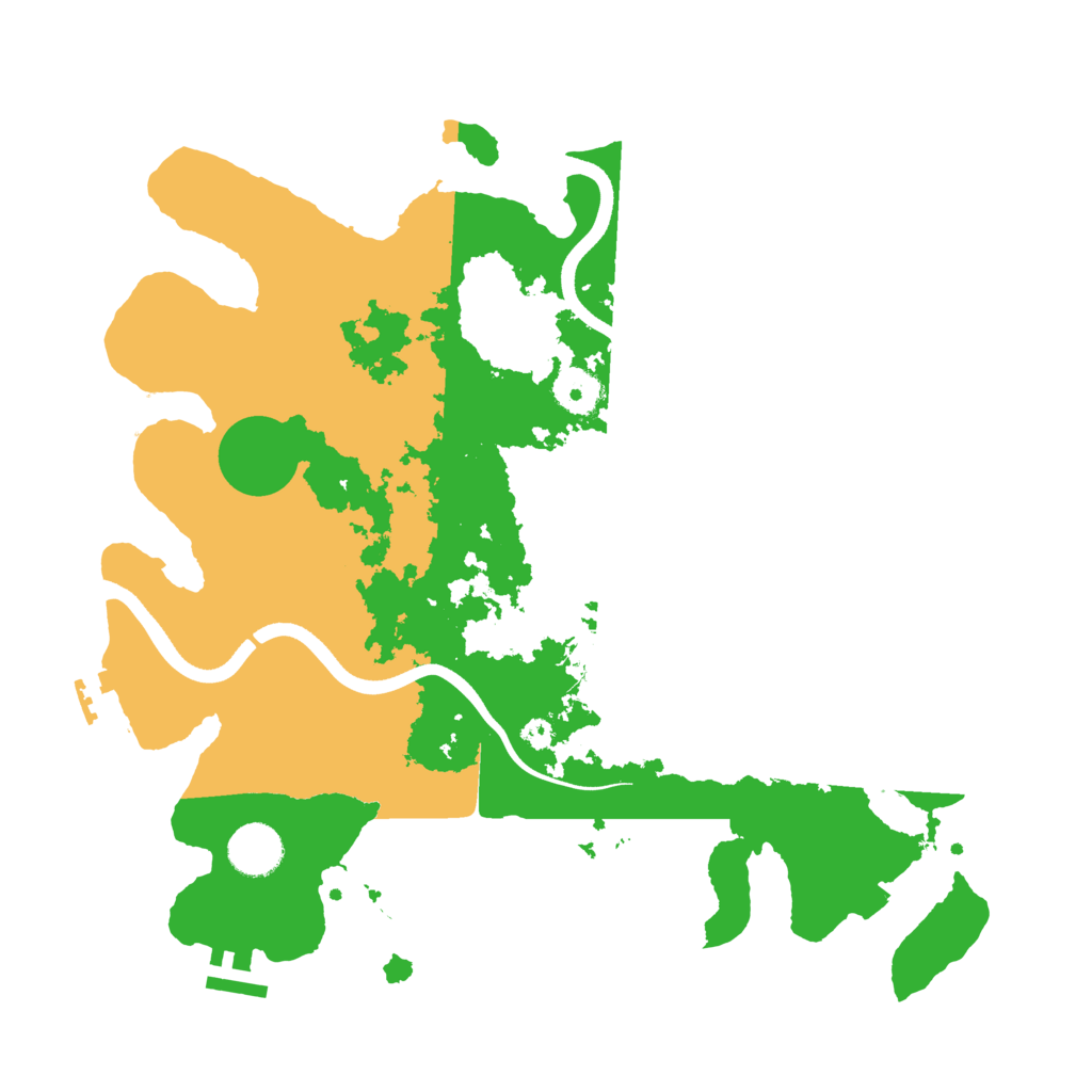 Biome Rust Map: Procedural Map, Size: 3600, Seed: 78381544