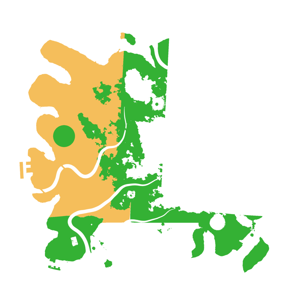 Biome Rust Map: Procedural Map, Size: 3600, Seed: 78381544