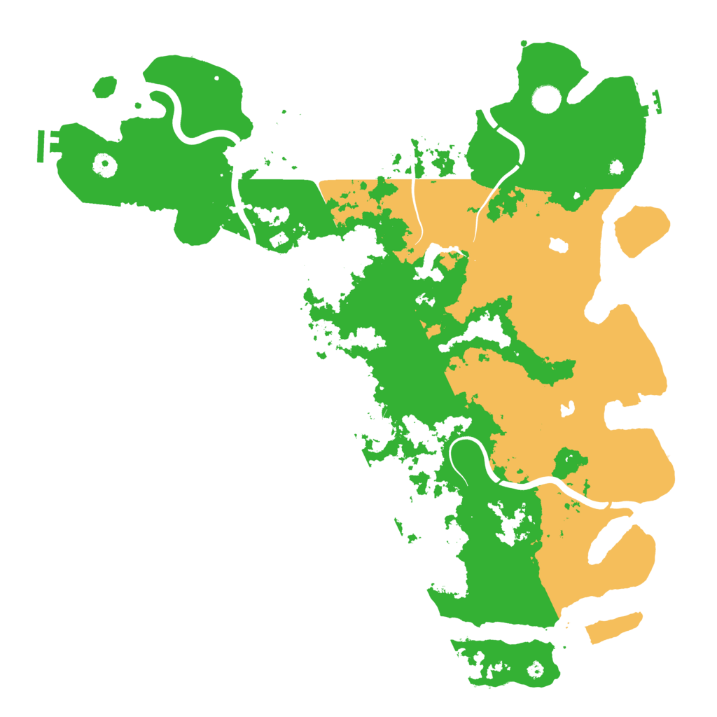 Biome Rust Map: Procedural Map, Size: 4500, Seed: 851016010