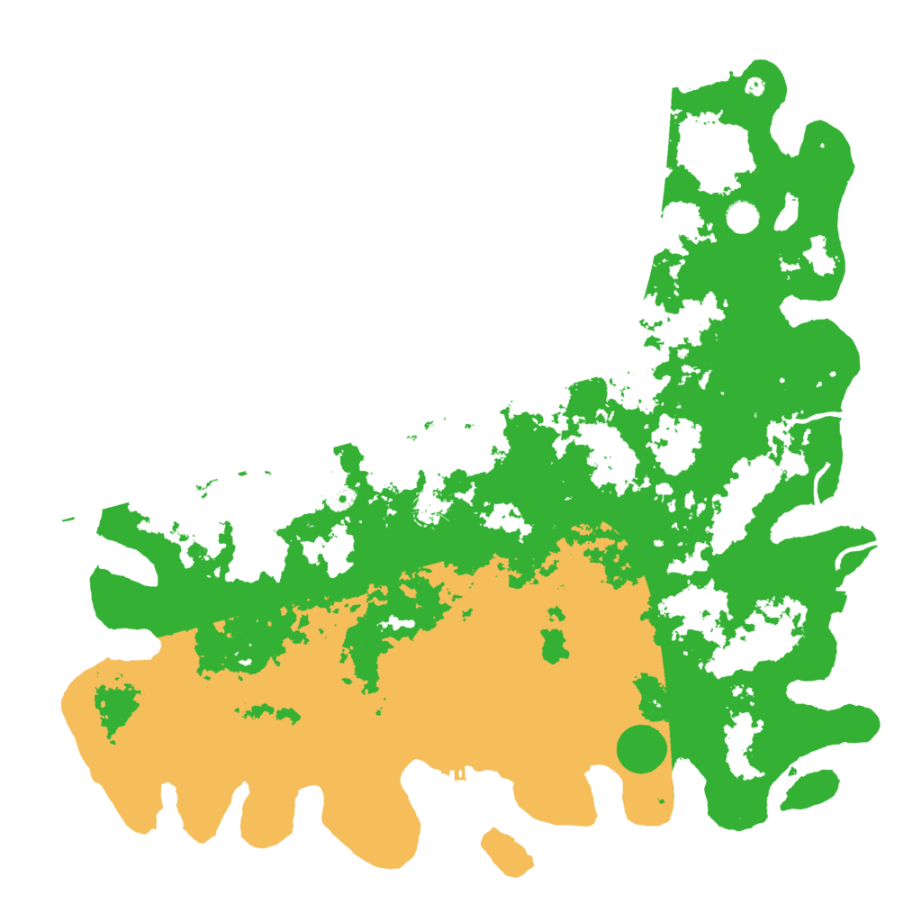 Biome Rust Map: Procedural Map, Size: 5000, Seed: 7476