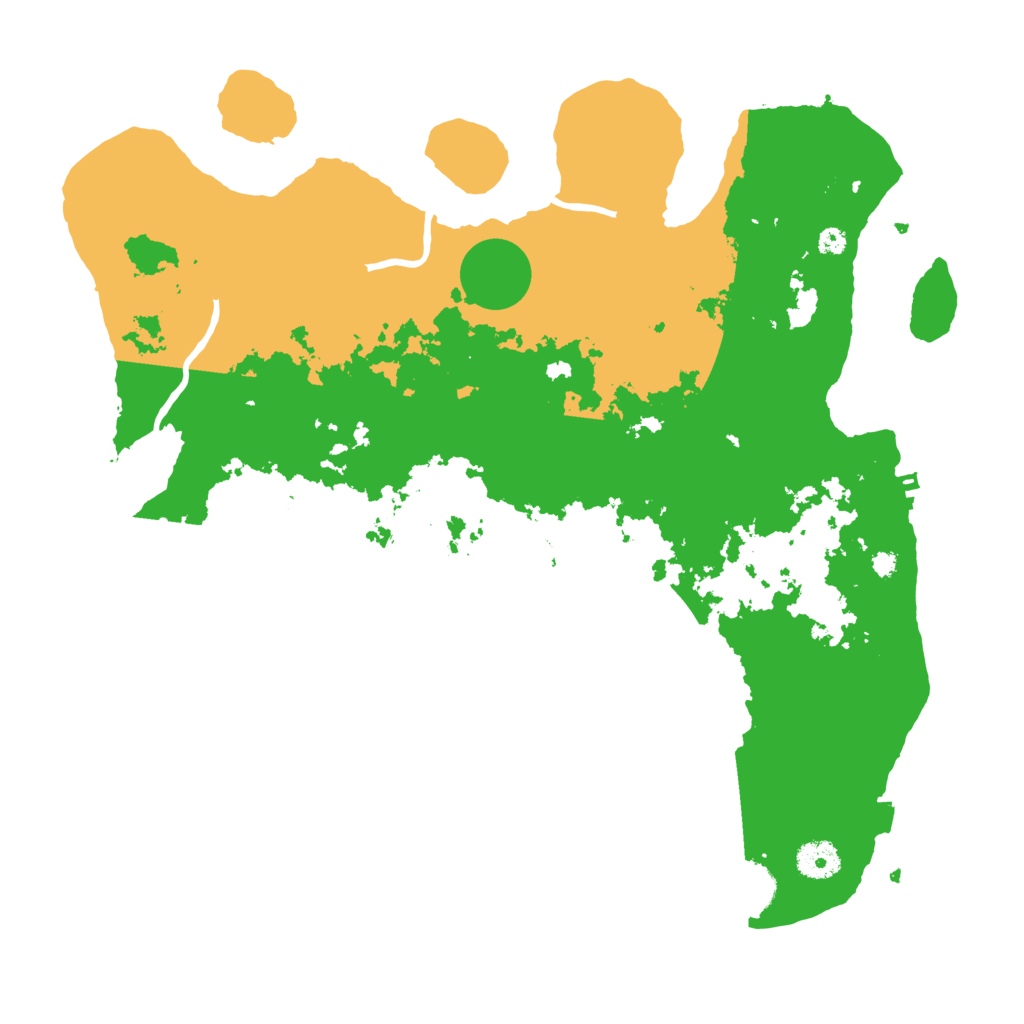 Biome Rust Map: Procedural Map, Size: 3800, Seed: 32708063