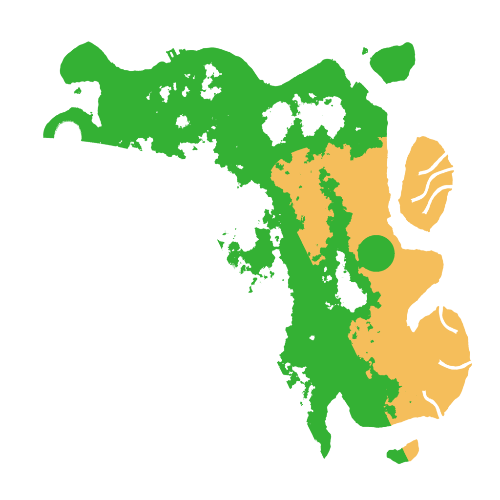 Biome Rust Map: Procedural Map, Size: 3600, Seed: 32773474