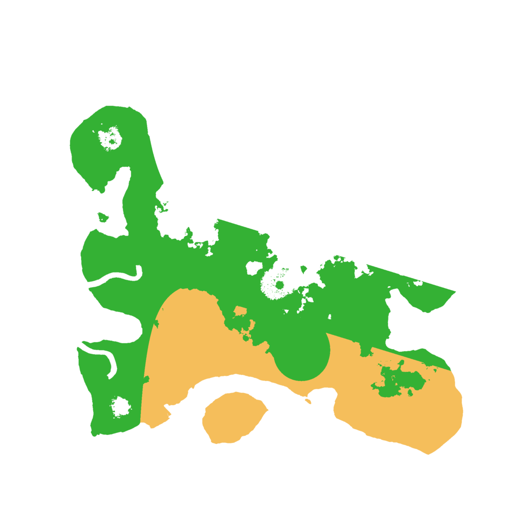 Biome Rust Map: Procedural Map, Size: 2443, Seed: 13825