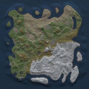 Thumbnail Rust Map: Procedural Map, Size: 4000, Seed: 562621340, 18 Monuments