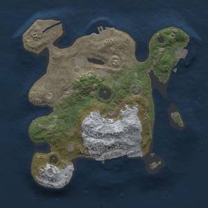 Thumbnail Rust Map: Procedural Map, Size: 2500, Seed: 531372779, 7 Monuments