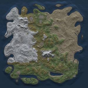 Thumbnail Rust Map: Procedural Map, Size: 5000, Seed: 77499373, 19 Monuments