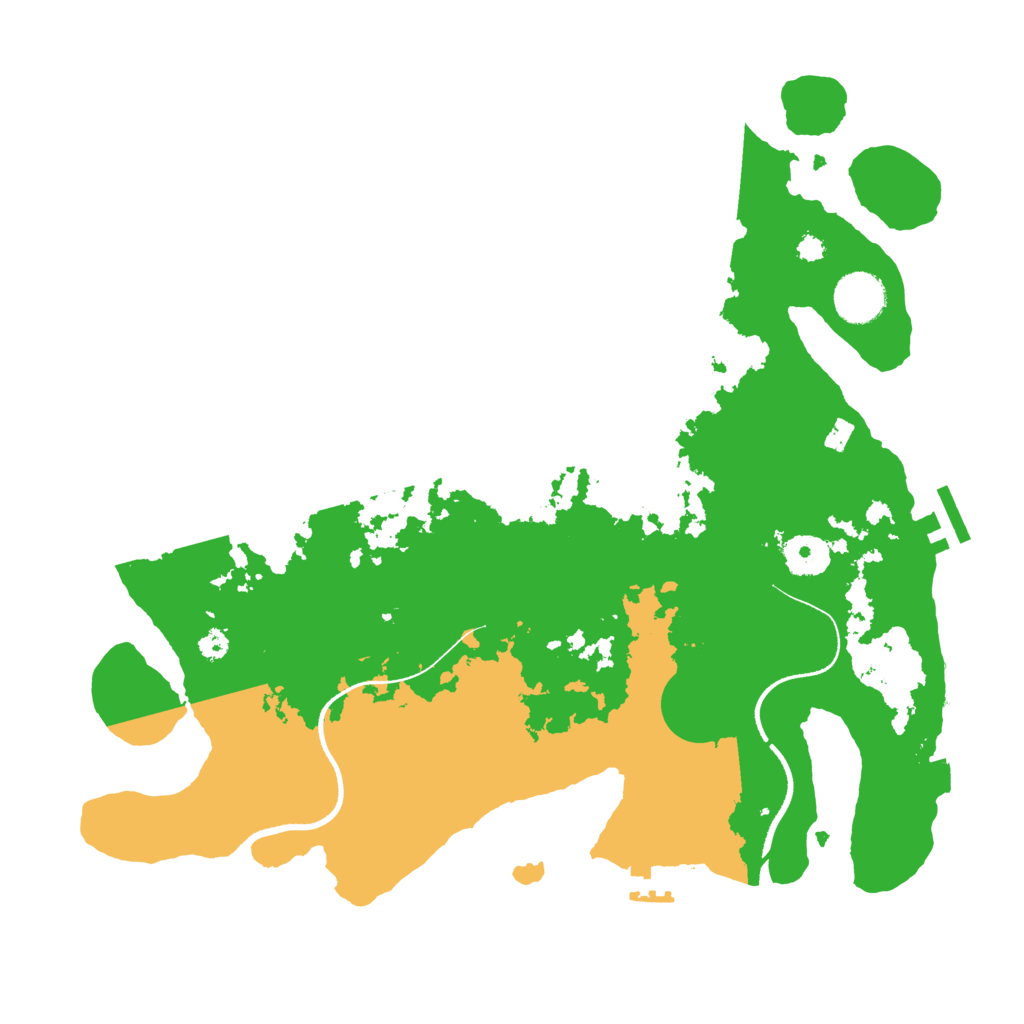 Biome Rust Map: Procedural Map, Size: 3500, Seed: 47384872