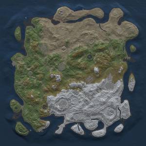 Thumbnail Rust Map: Procedural Map, Size: 4500, Seed: 1703910146, 19 Monuments