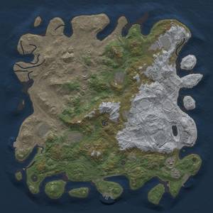 Thumbnail Rust Map: Procedural Map, Size: 4500, Seed: 266277383, 19 Monuments