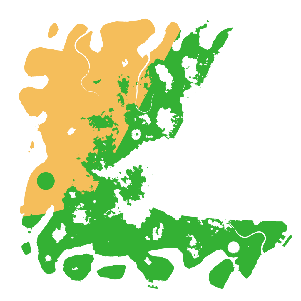 Biome Rust Map: Procedural Map, Size: 4500, Seed: 266277383