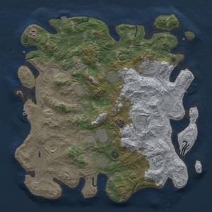 Thumbnail Rust Map: Procedural Map, Size: 4250, Seed: 1343177383, 19 Monuments