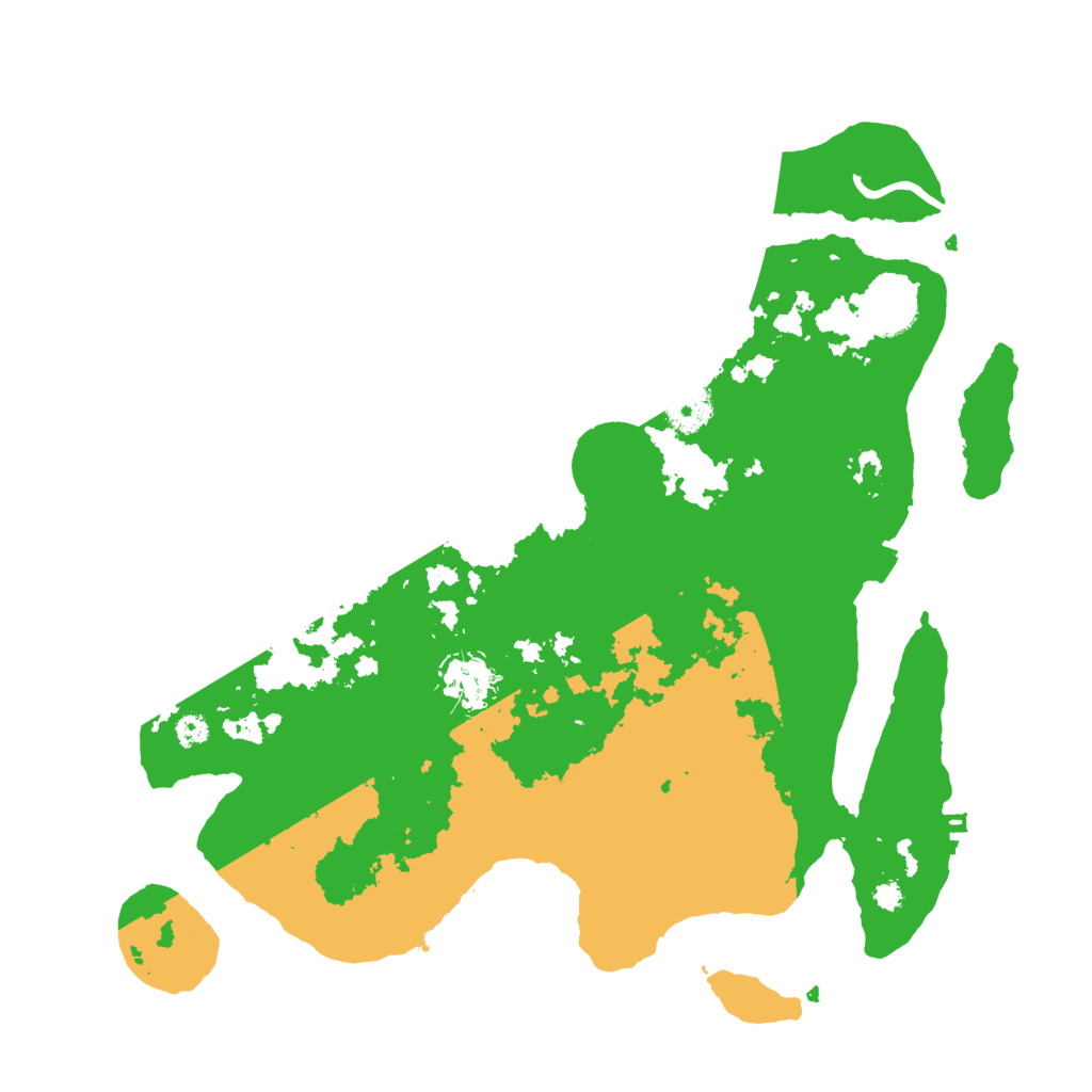 Biome Rust Map: Procedural Map, Size: 3500, Seed: 98786805