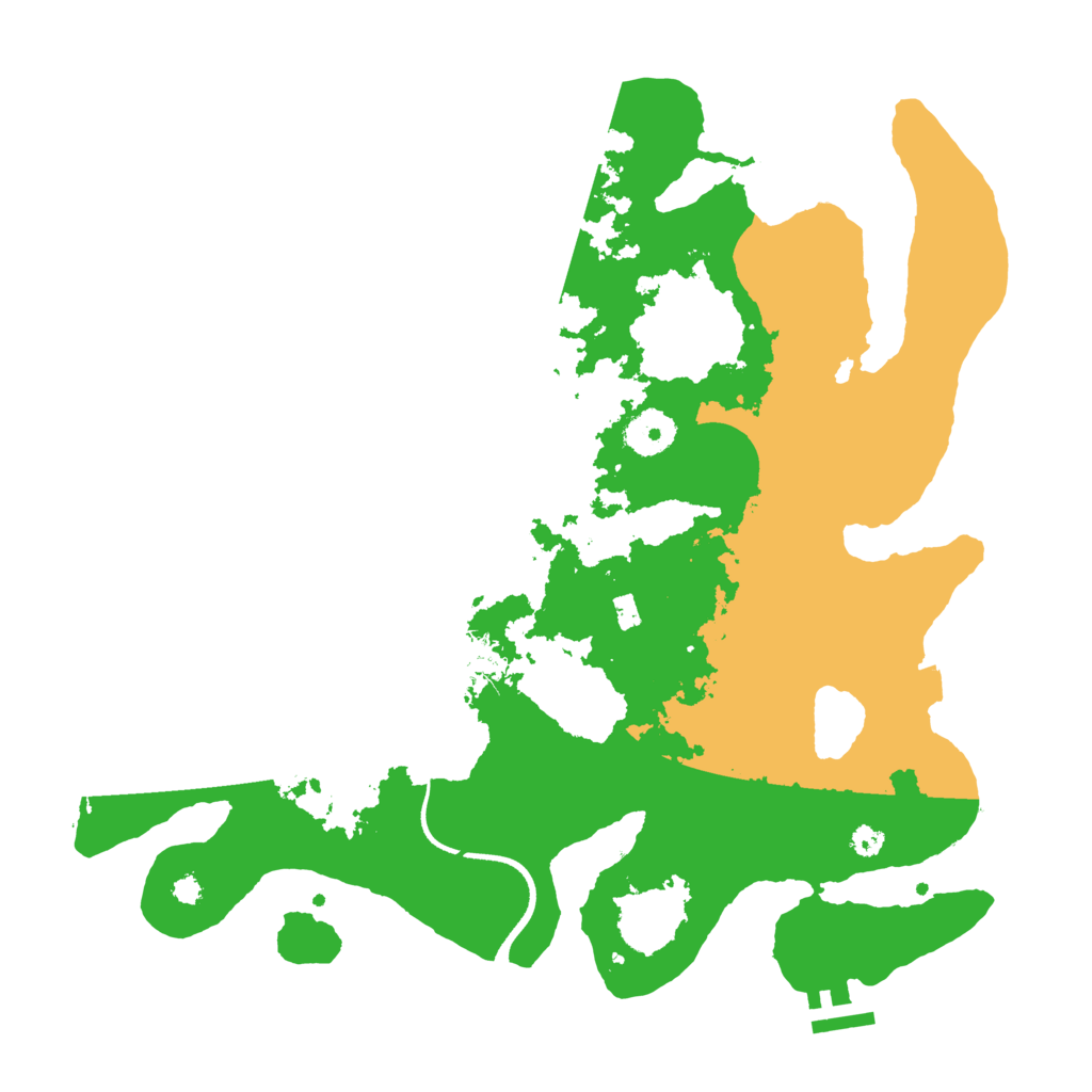 Biome Rust Map: Procedural Map, Size: 3500, Seed: 602424247