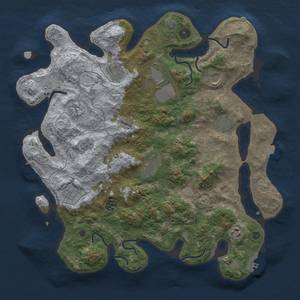 Thumbnail Rust Map: Procedural Map, Size: 4000, Seed: 1540182368, 18 Monuments