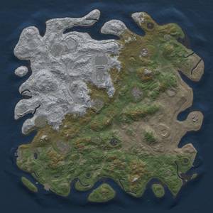 Thumbnail Rust Map: Procedural Map, Size: 4500, Seed: 61781552, 19 Monuments