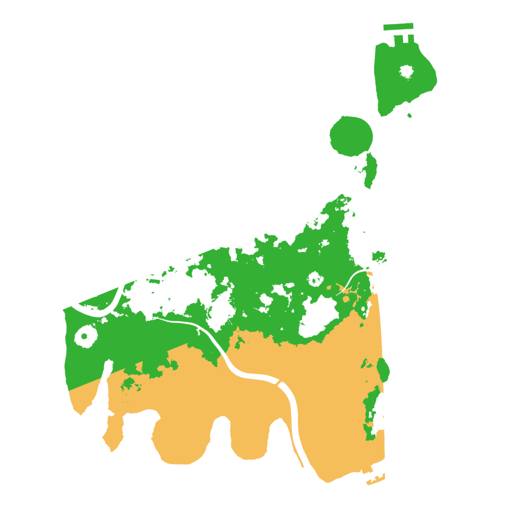 Biome Rust Map: Procedural Map, Size: 3500, Seed: 1229258761