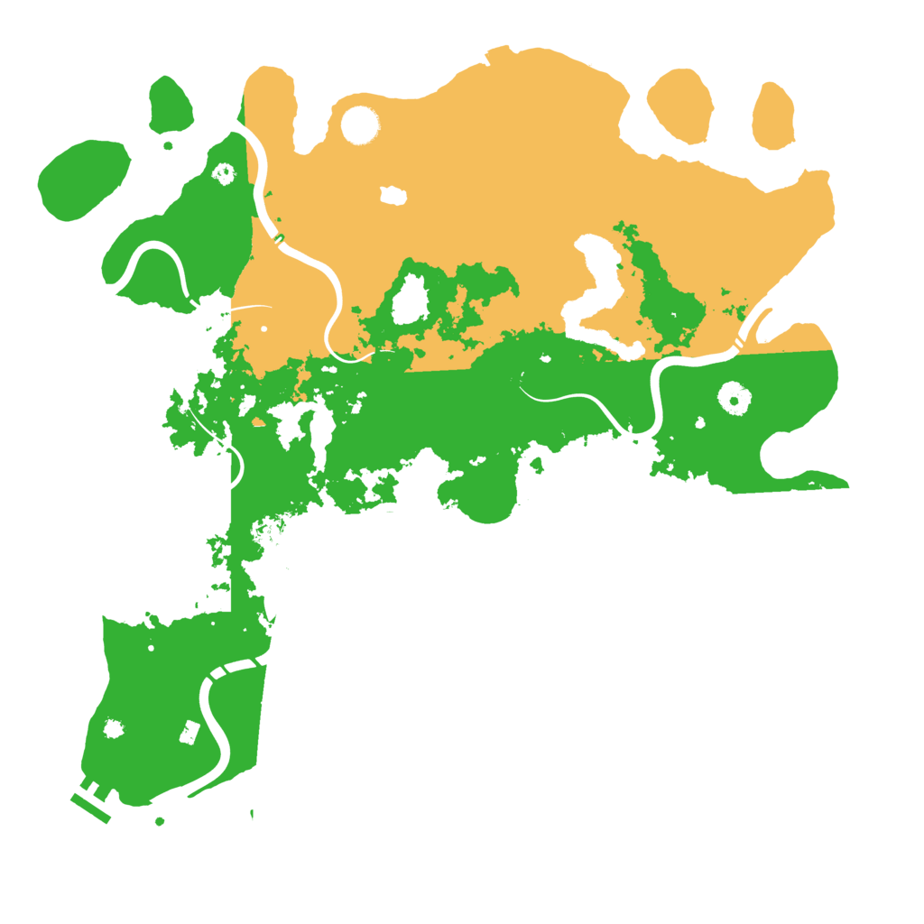Biome Rust Map: Procedural Map, Size: 4250, Seed: 86778992