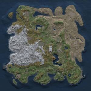 Thumbnail Rust Map: Procedural Map, Size: 4250, Seed: 2131490290, 15 Monuments