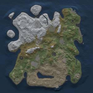 Thumbnail Rust Map: Procedural Map, Size: 3500, Seed: 1112327674, 16 Monuments