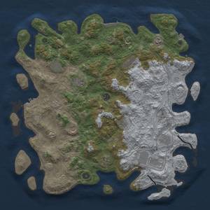 Thumbnail Rust Map: Procedural Map, Size: 4500, Seed: 62627230, 19 Monuments