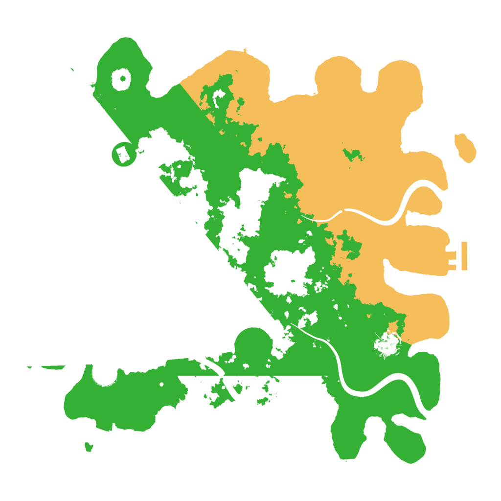 Biome Rust Map: Procedural Map, Size: 3550, Seed: 19389733