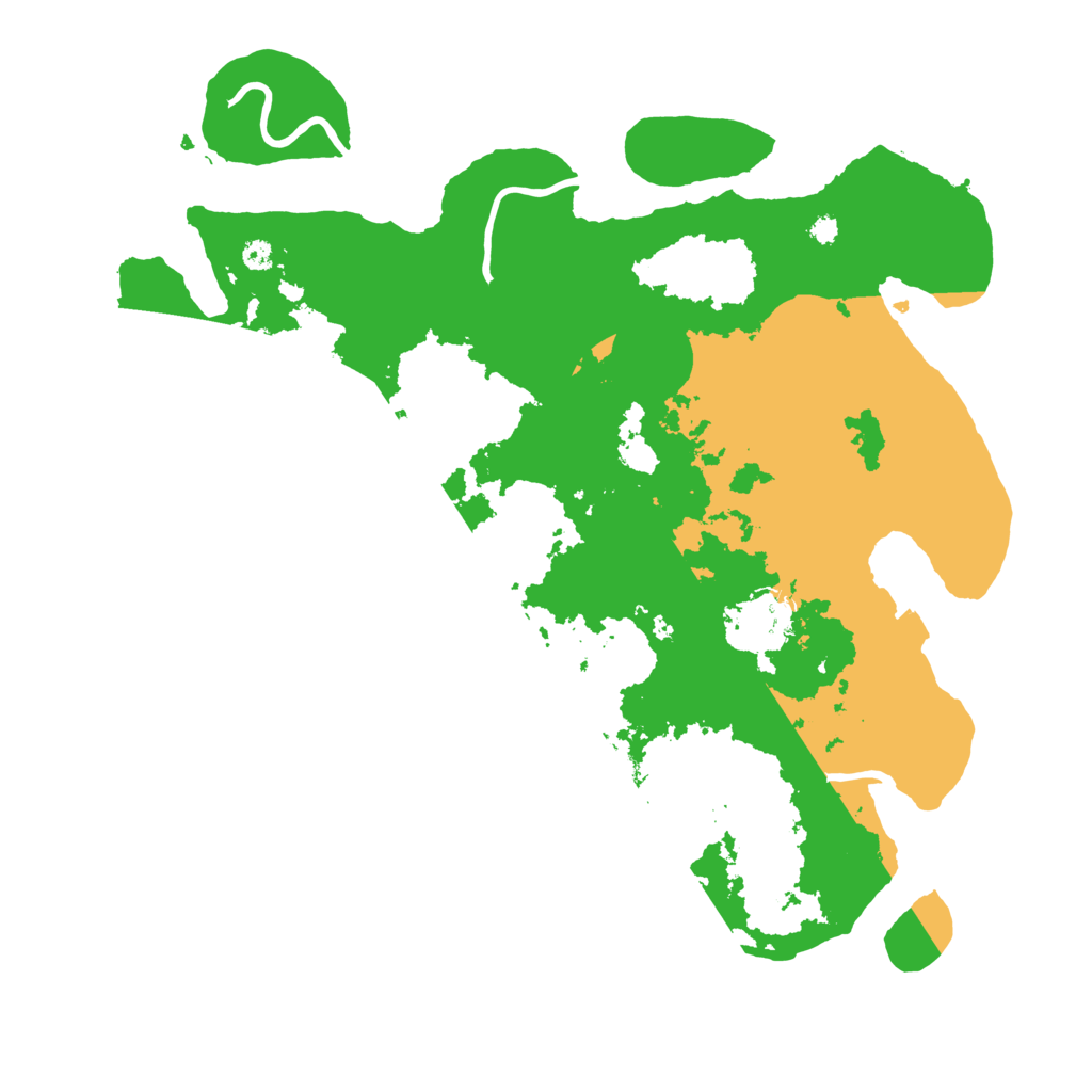 Biome Rust Map: Procedural Map, Size: 3650, Seed: 91584951