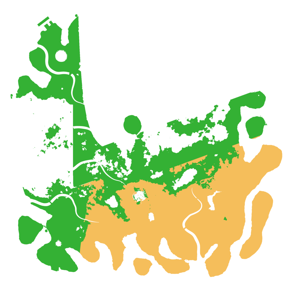 Biome Rust Map: Procedural Map, Size: 4400, Seed: 64795700