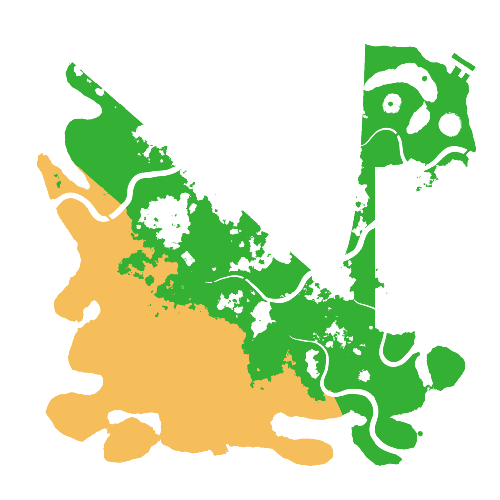 Biome Rust Map: Procedural Map, Size: 3900, Seed: 42744943