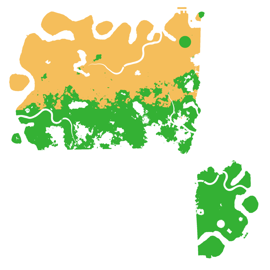 Biome Rust Map: Procedural Map, Size: 6000, Seed: 1374512879