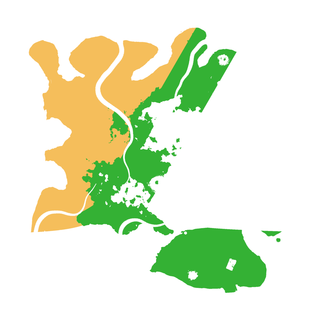 Biome Rust Map: Procedural Map, Size: 3000, Seed: 13619