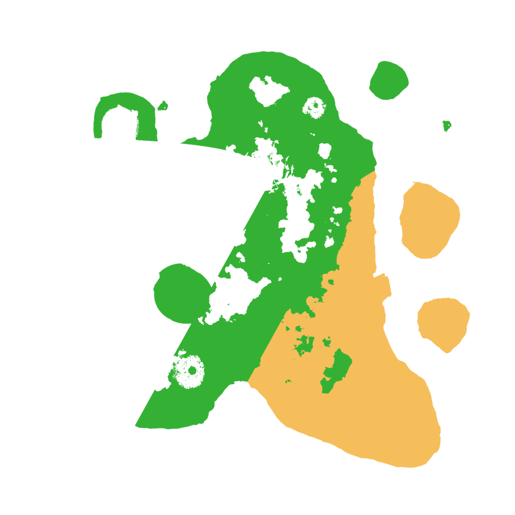 Biome Rust Map: Procedural Map, Size: 2500, Seed: 12217