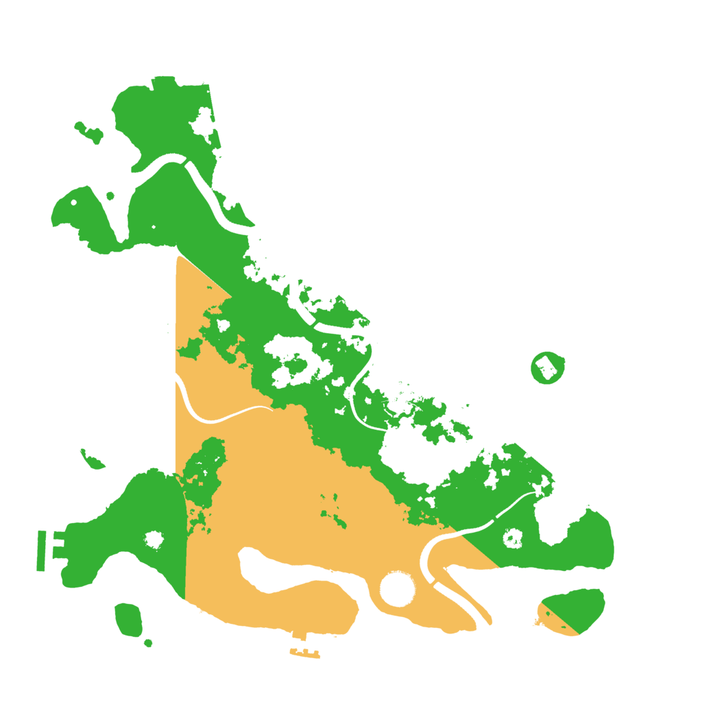 Biome Rust Map: Procedural Map, Size: 3500, Seed: 23110221