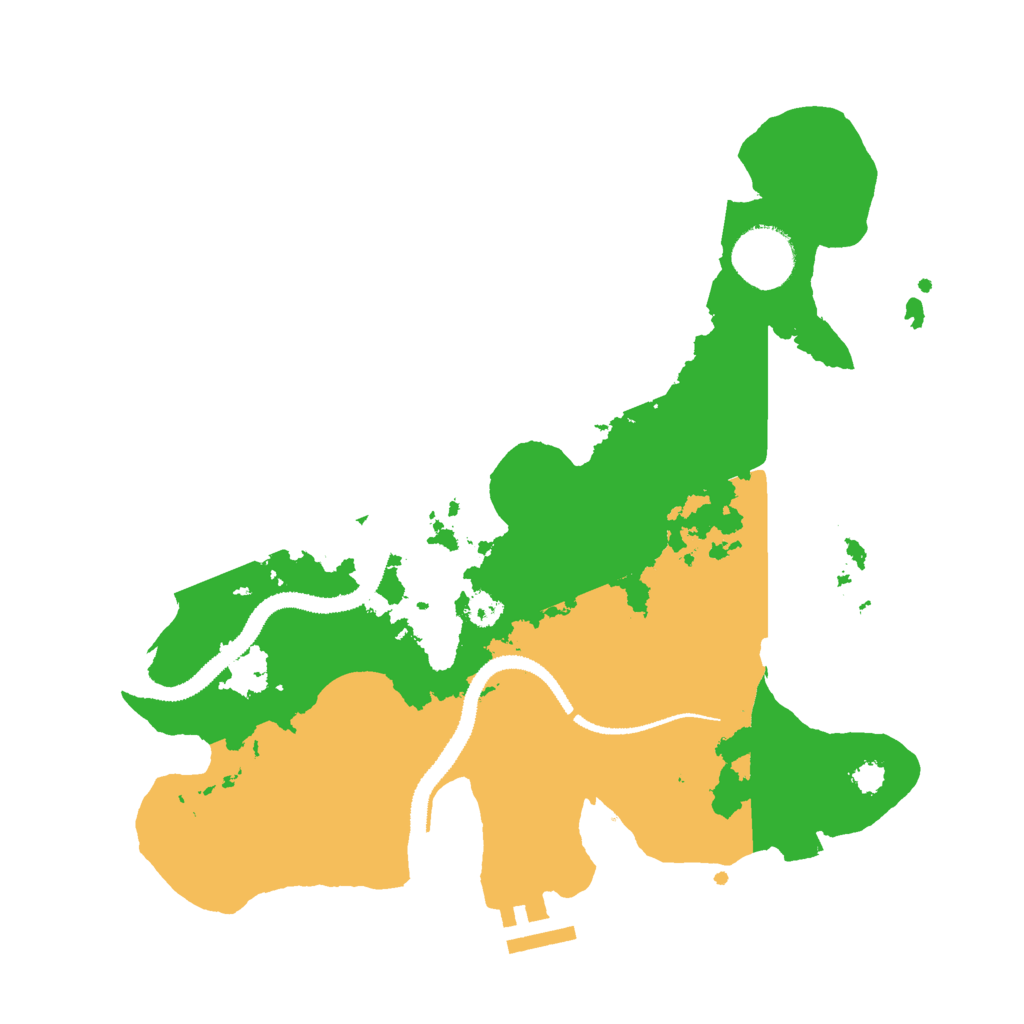 Biome Rust Map: Procedural Map, Size: 3000, Seed: 261719529