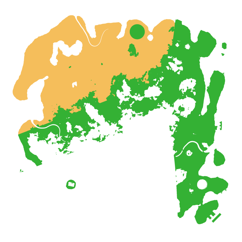 Biome Rust Map: Procedural Map, Size: 4250, Seed: 27911134