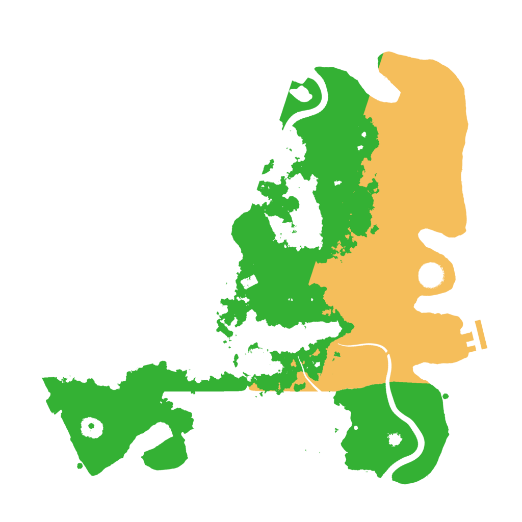 Biome Rust Map: Procedural Map, Size: 3600, Seed: 94169798