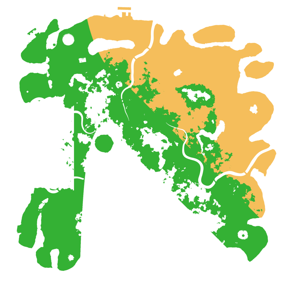 Biome Rust Map: Procedural Map, Size: 4500, Seed: 1335909588