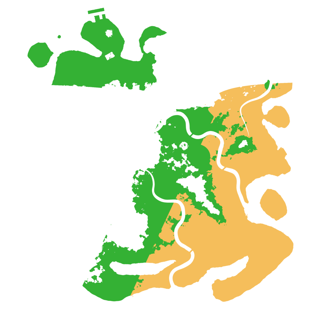 Biome Rust Map: Procedural Map, Size: 3900, Seed: 58715126