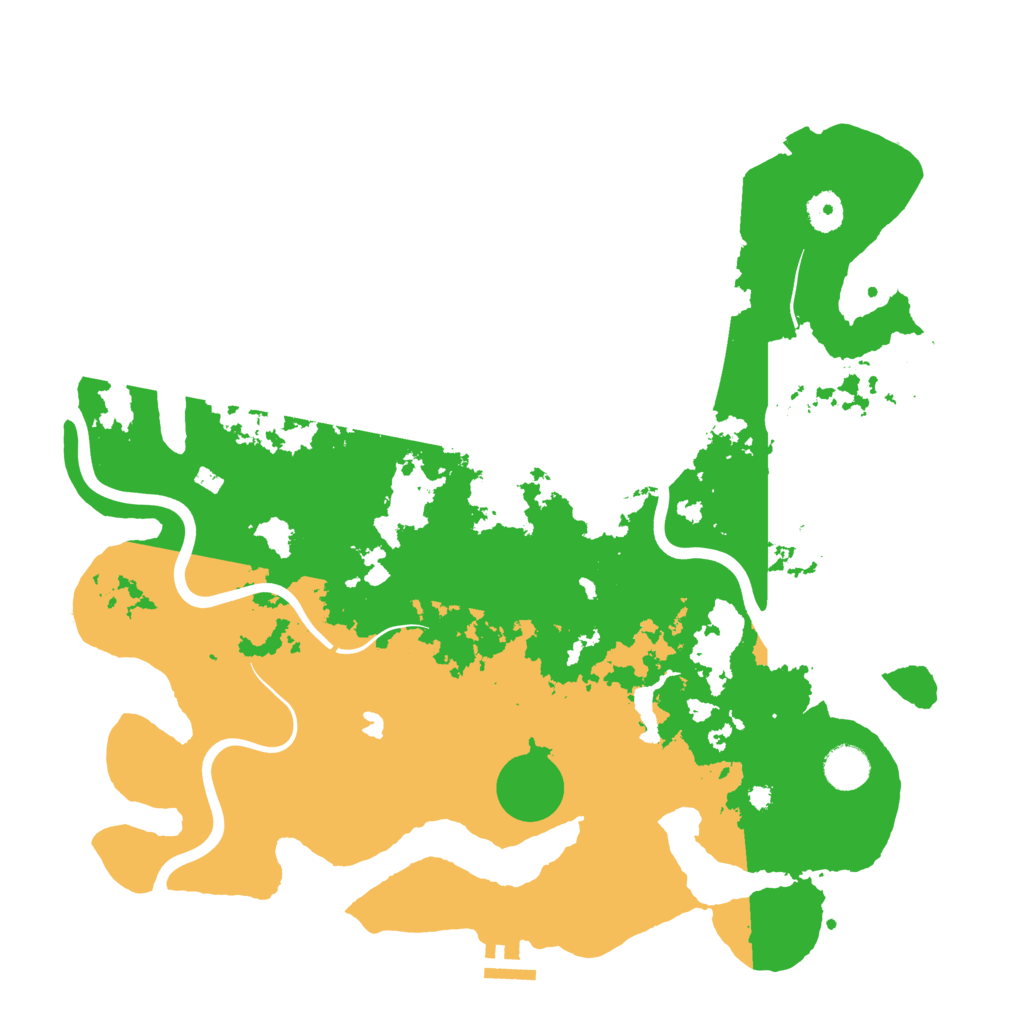 Biome Rust Map: Procedural Map, Size: 4000, Seed: 3075