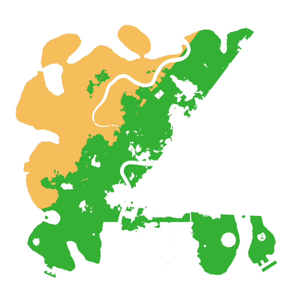 Biome Rust Map: Procedural Map, Size: 3600, Seed: 373870007